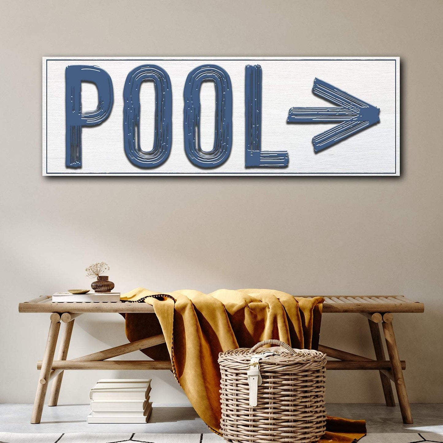 Pool Arrow Sign - Tailored Canvases - Flyclothing LLC