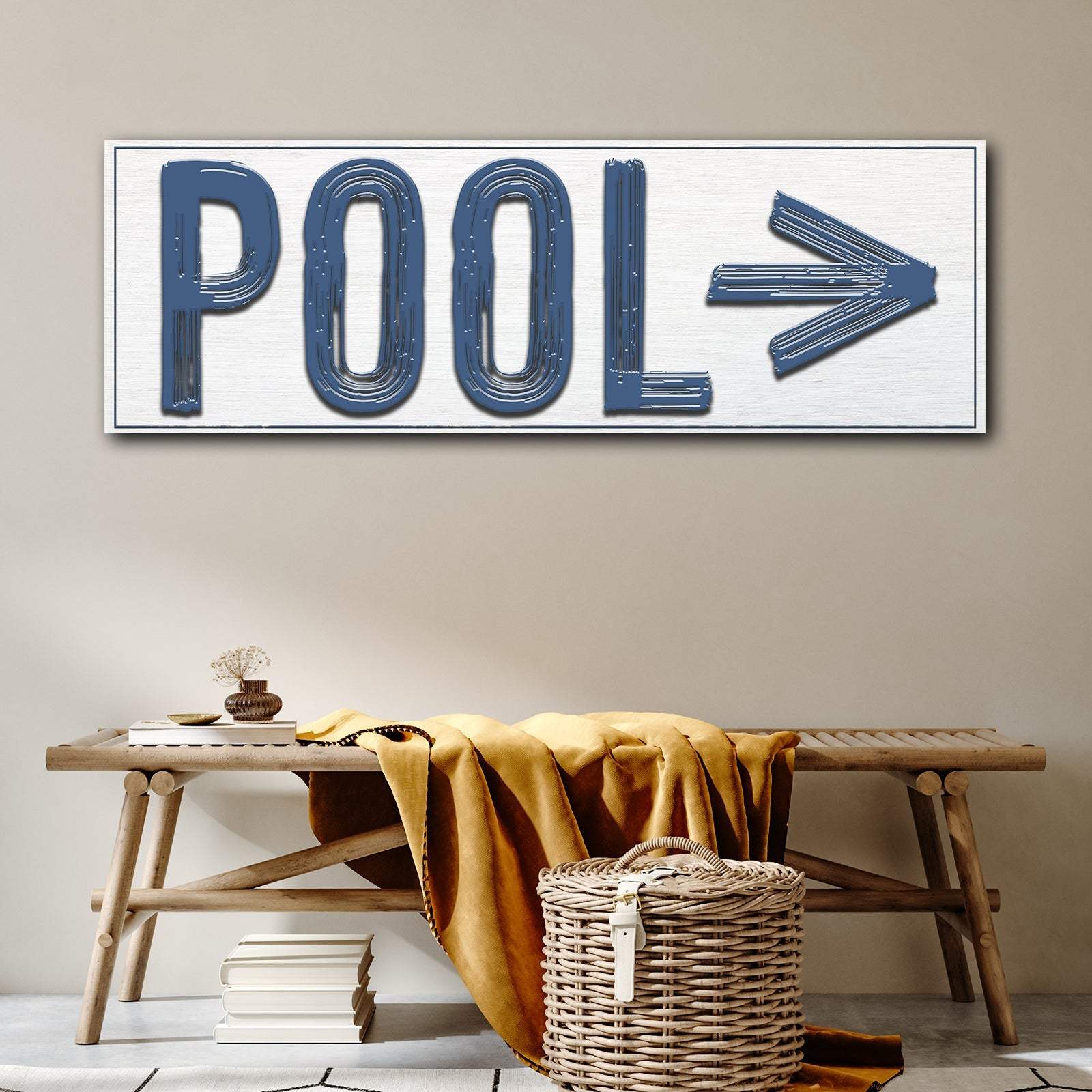 Pool Arrow Sign - Tailored Canvases - Flyclothing LLC