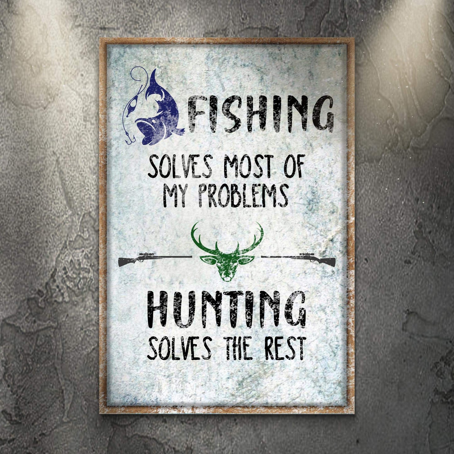 Fishing And Hunting Sign - Tailored Canvases - Flyclothing LLC
