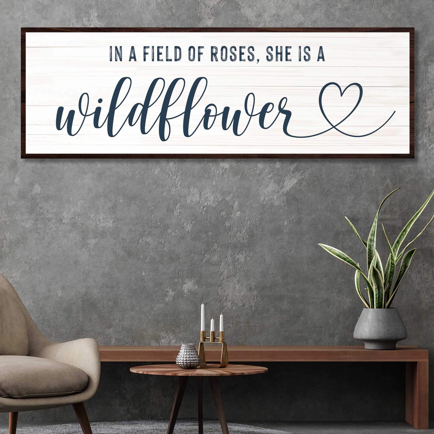She Is A Wildflower Sign II - Tailored Canvases - Flyclothing LLC