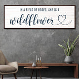 She Is A Wildflower Sign II - Tailored Canvases - Flyclothing LLC