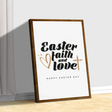 Easter Faith , Easter Love Sign - Tailored Canvases - Flyclothing LLC