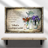 What A Wonderful World Sign VIII - Tailored Canvases - Flyclothing LLC