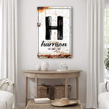 Family Name Portrait Sign - Tailored Canvases - Flyclothing LLC