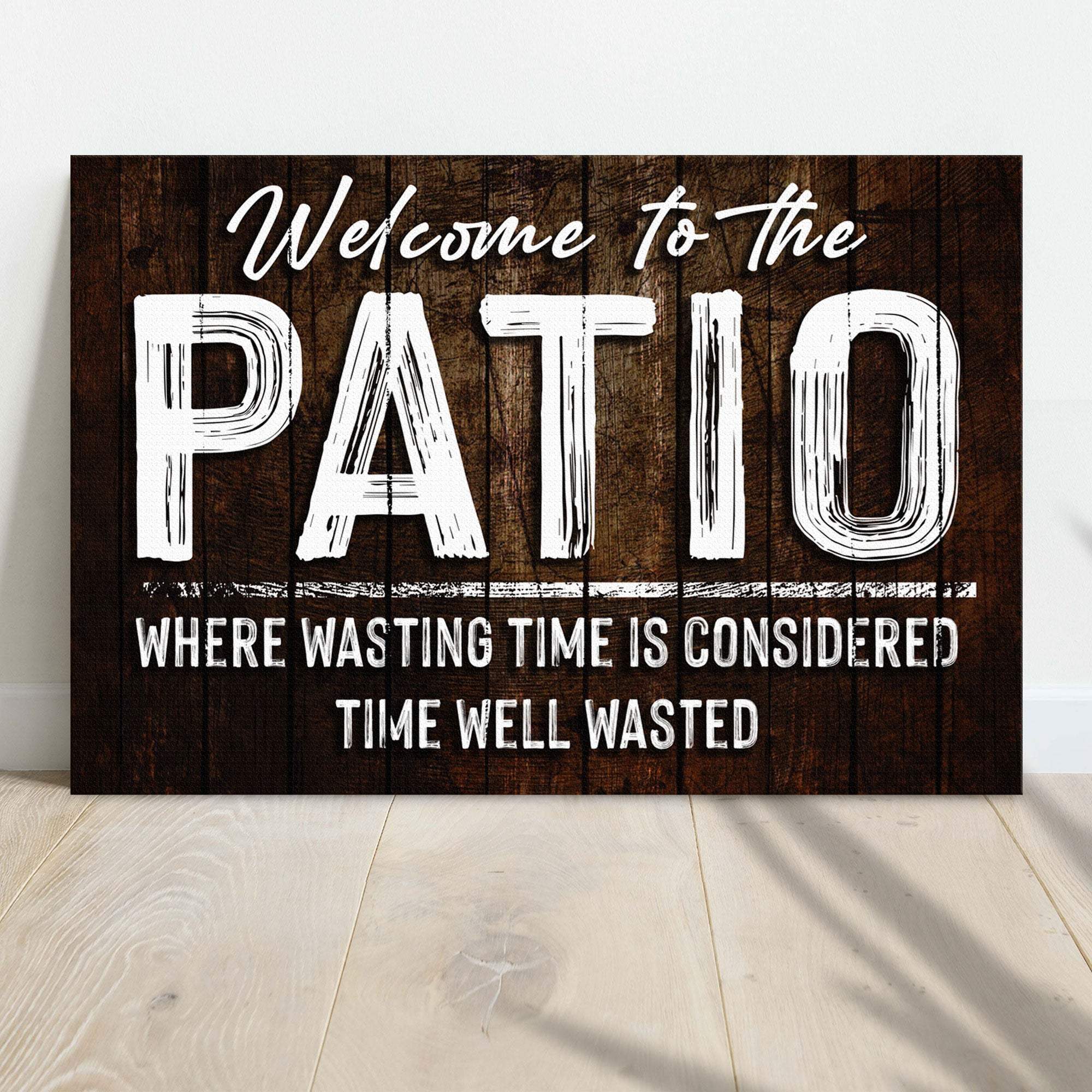 Welcome To The Patio Sign - Tailored Canvases - Flyclothing LLC