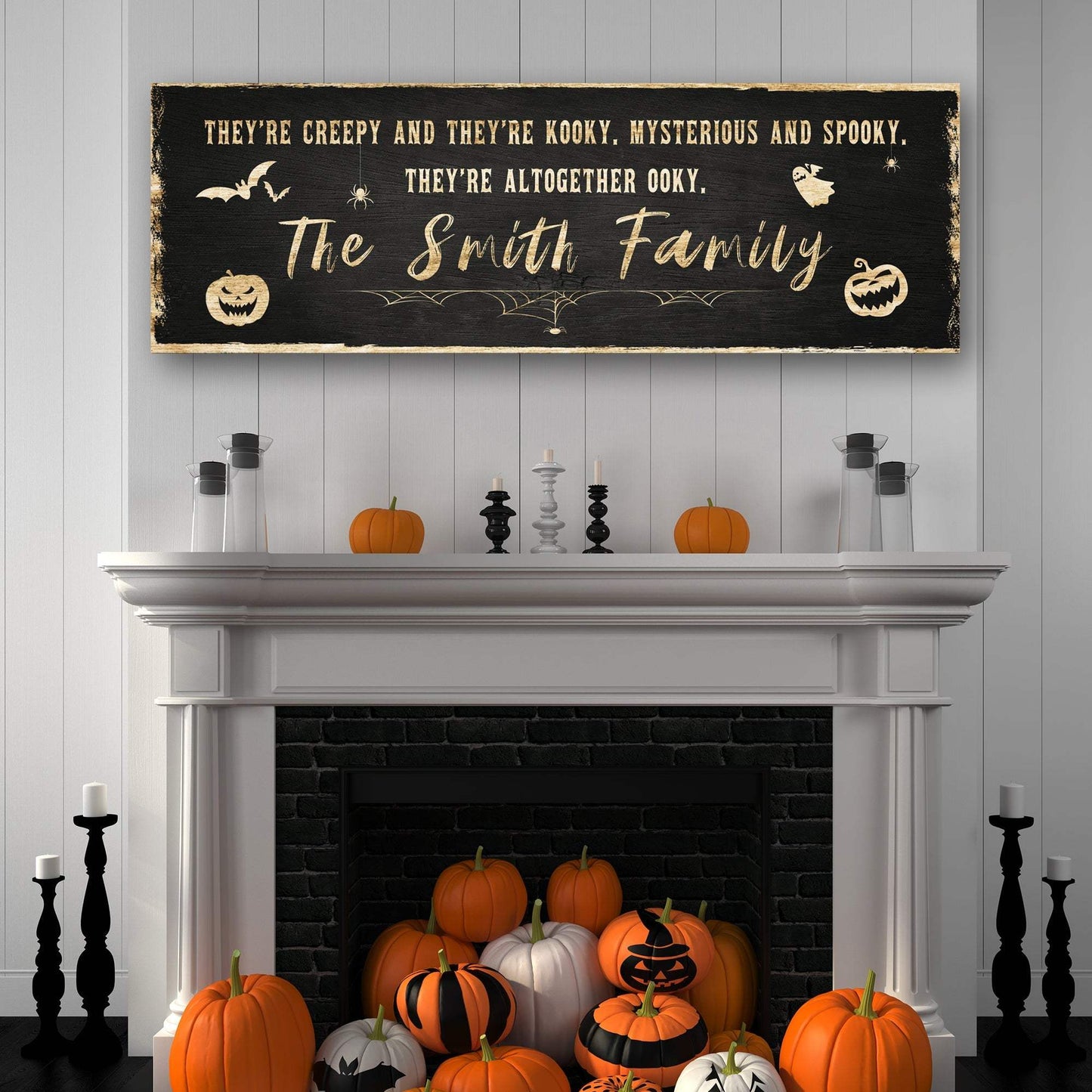 Creepy Family Sign - Tailored Canvases - Flyclothing LLC