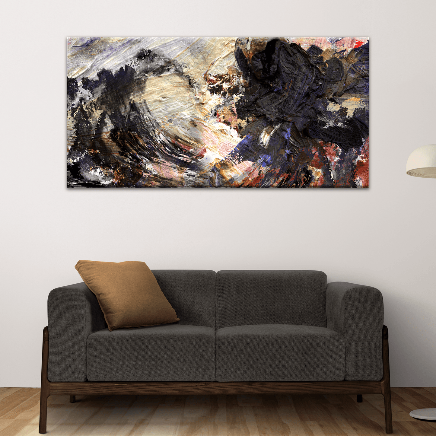 Waves Abstract Painting Canvas Wall Art - Tailored Canvases - Flyclothing LLC
