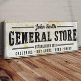 Rustic General Store Sign - Tailored Canvases - Flyclothing LLC