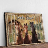Simply Blessed Amazing Horse Farm Sign - Tailored Canvases - Flyclothing LLC