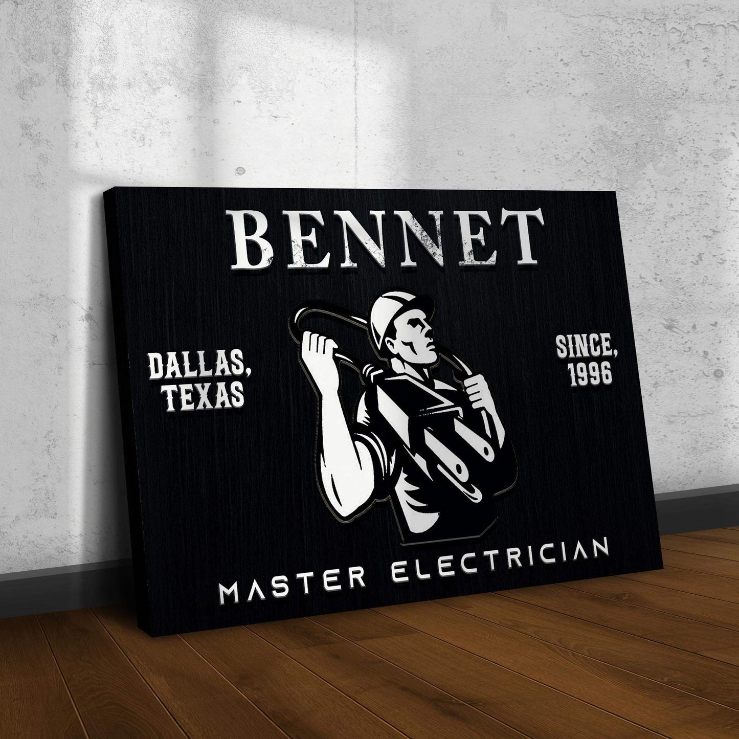 Master Electrician Sign - Tailored Canvases - Flyclothing LLC