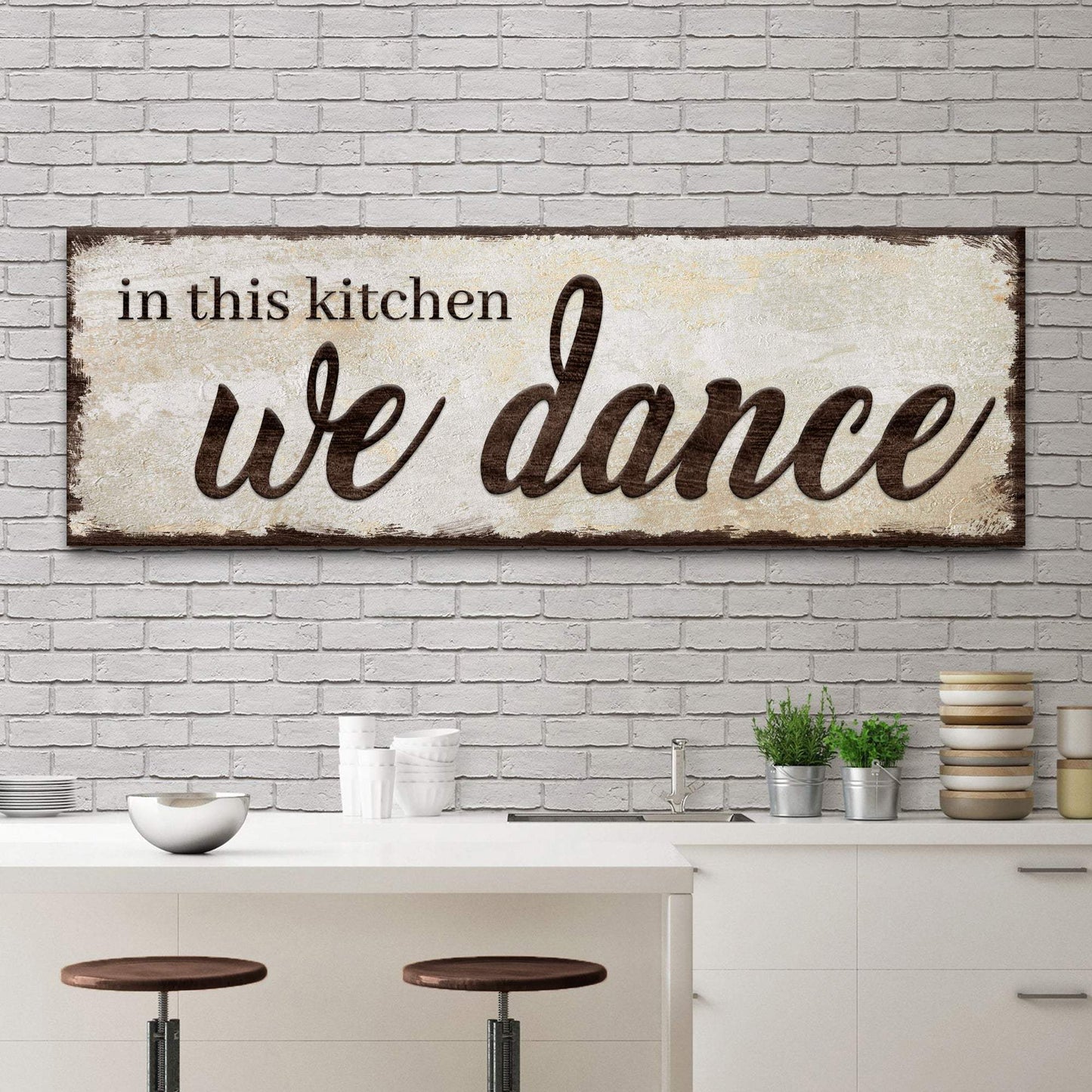 In This Kitchen We Dance Sign - Tailored Canvases - Flyclothing LLC