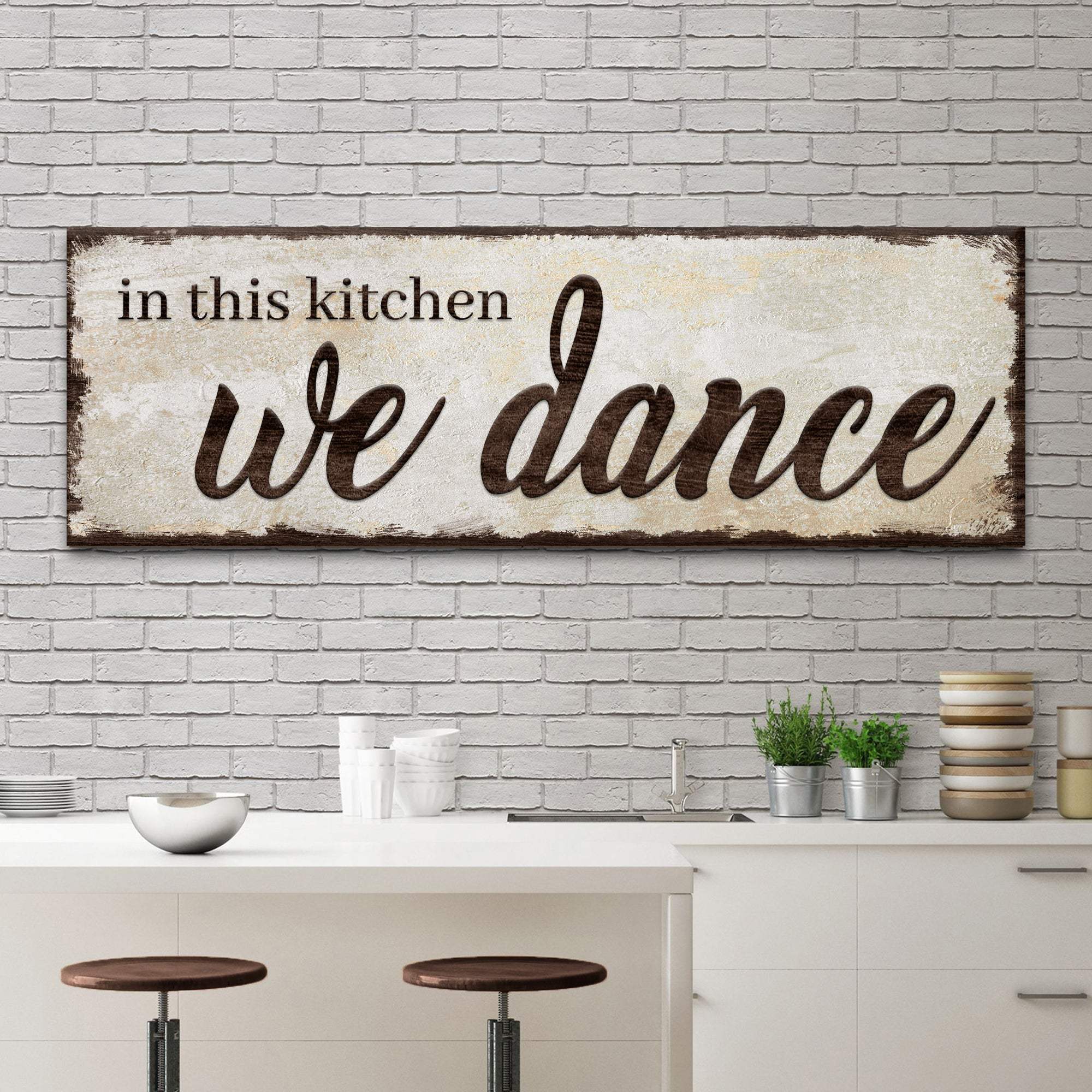 In This Kitchen We Dance Sign - Tailored Canvases - Flyclothing LLC