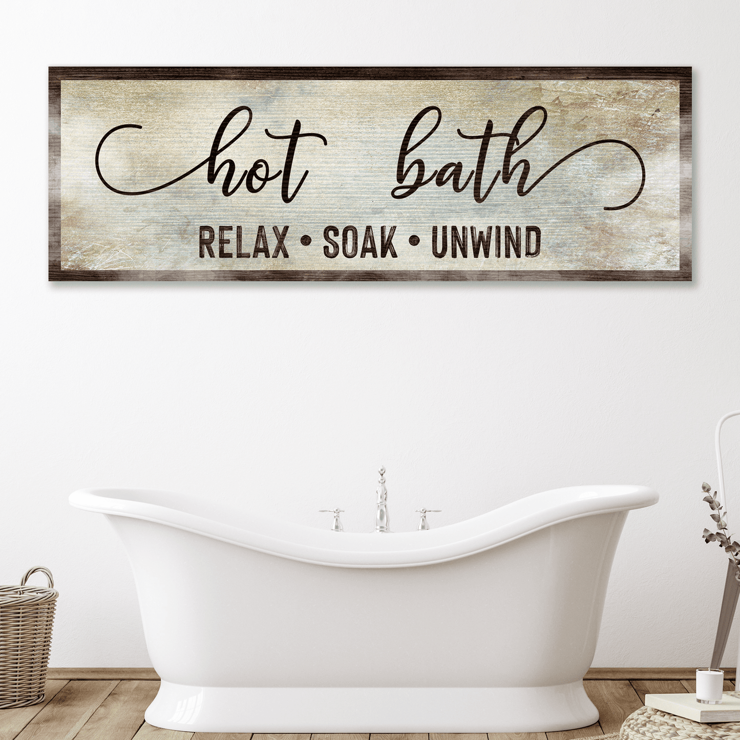 Hot Bath Sign - Tailored Canvases - Flyclothing LLC