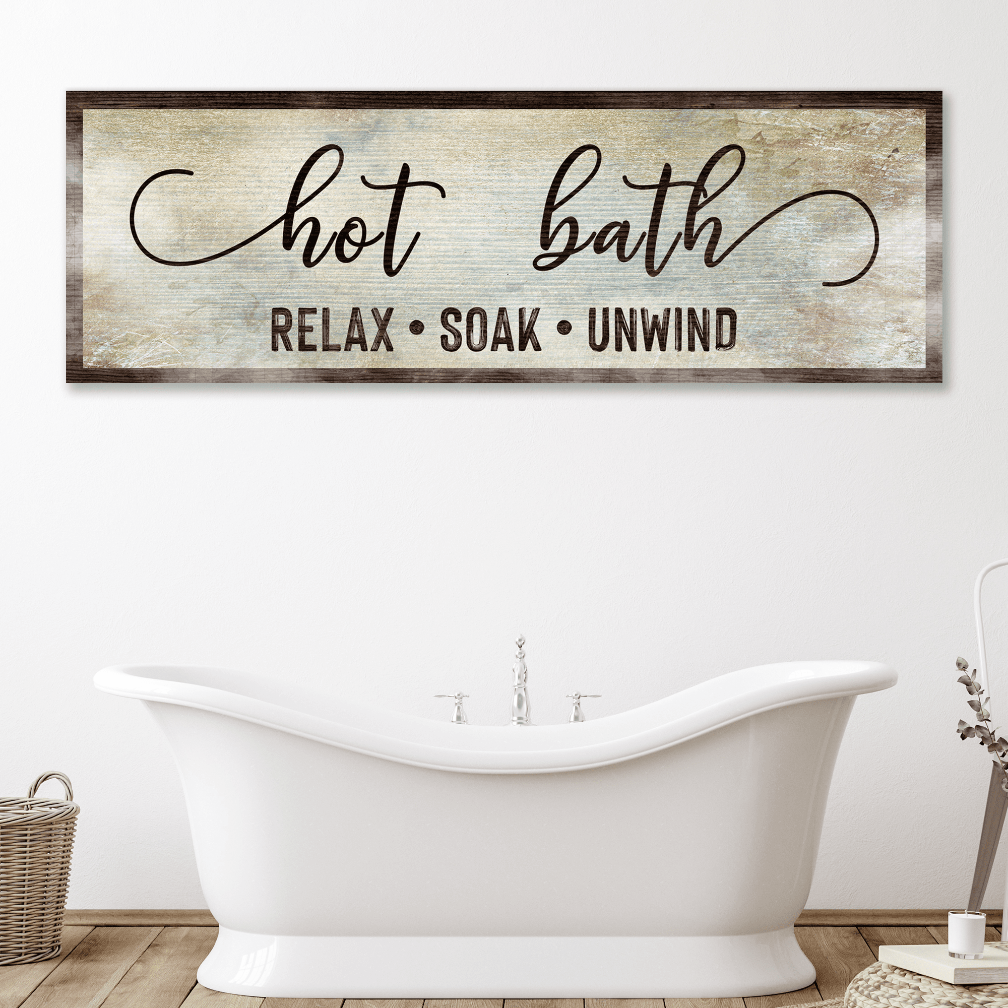 Hot Bath Sign - Tailored Canvases - Flyclothing LLC
