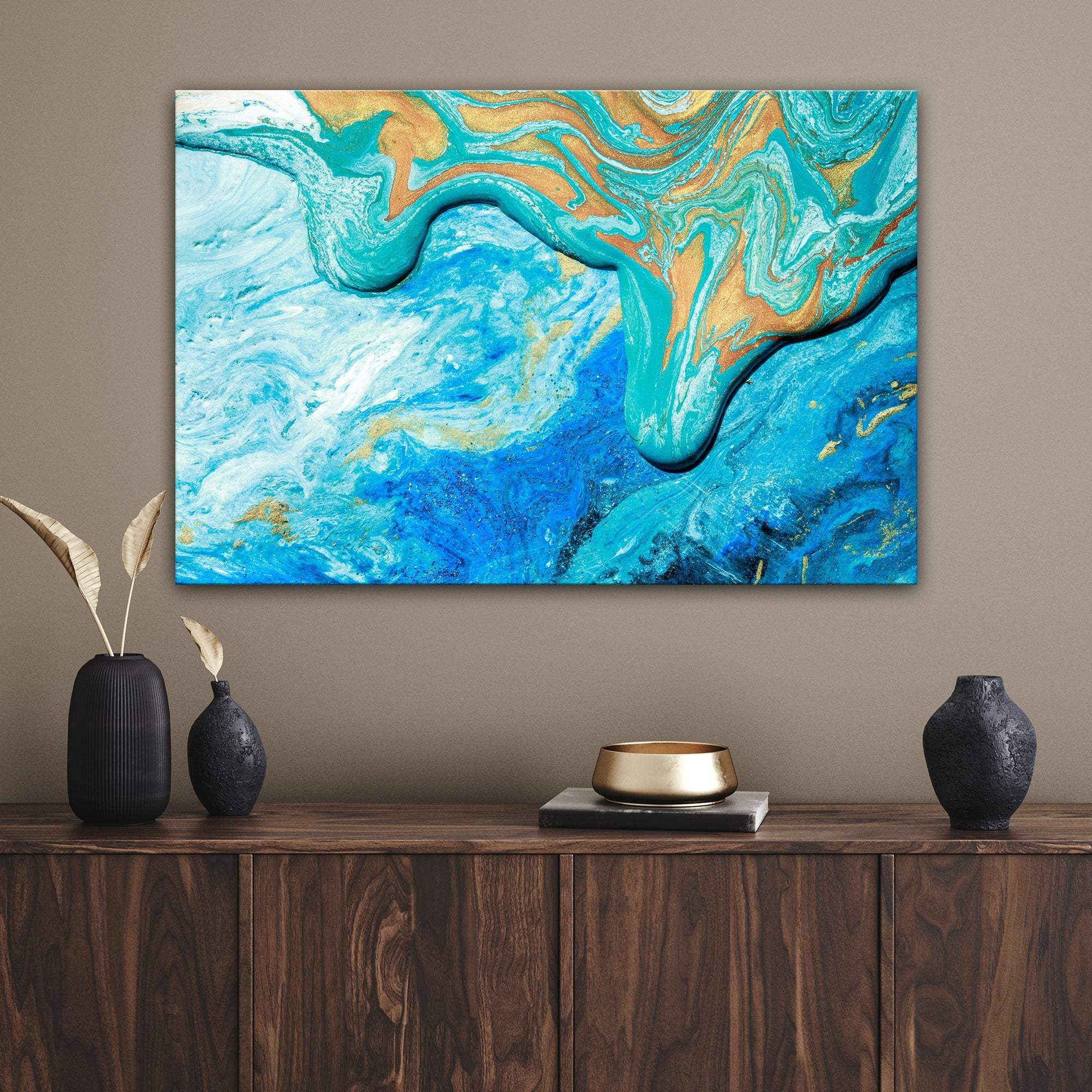 Abstract Sea Canvas Wall Art - Tailored Canvases - Flyclothing LLC