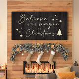 Believe In The Magic Of Christmas Sign II - Tailored Canvases - Flyclothing LLC
