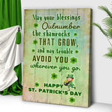St. Patrick's Day Blessings Sign - Tailored Canvases - Flyclothing LLC