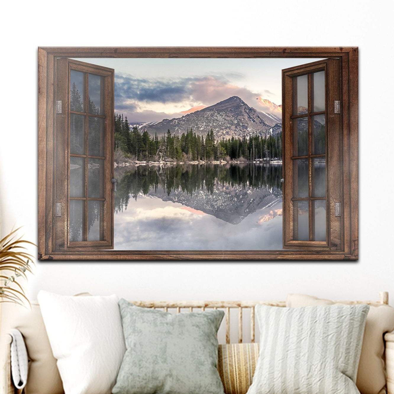 Calming Lake Scenery Canvas Wall Art - Tailored Canvases - Flyclothing LLC