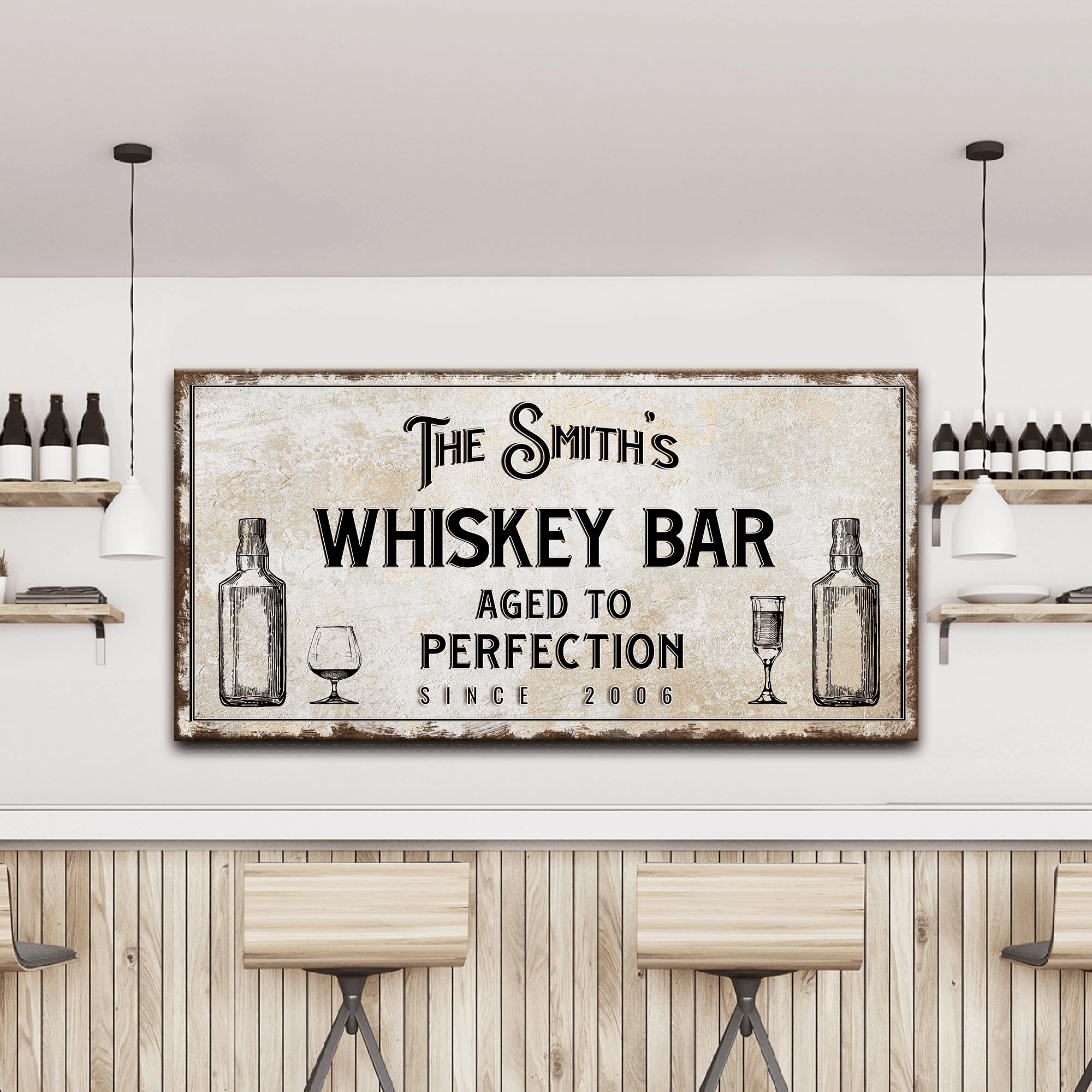 Whiskey Bar Sign - Tailored Canvases - Flyclothing LLC