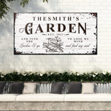 Family Garden Sign - Tailored Canvases - Flyclothing LLC