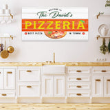 Best Pizza In Town Pizzeria Sign - Tailored Canvases - Flyclothing LLC