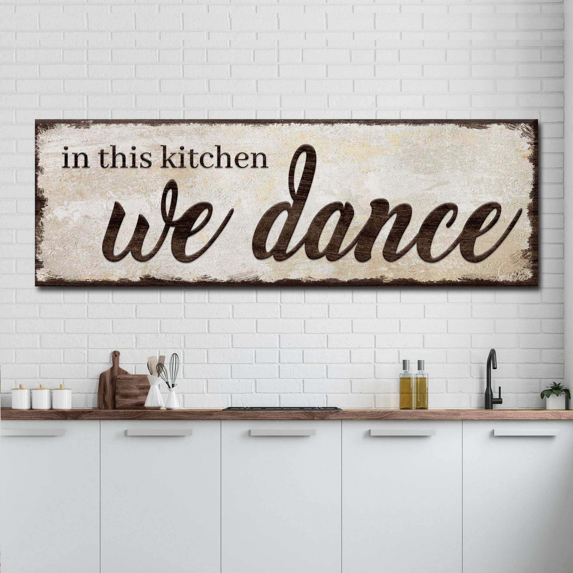 In This Kitchen We Dance Sign - Tailored Canvases - Flyclothing LLC