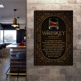 Whiskey Definition Sign - Tailored Canvases - Flyclothing LLC