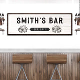 Family Bar Sign - Tailored Canvases - Flyclothing LLC