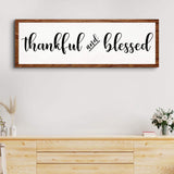 Thankful And Blessed Sign - Tailored Canvases - Flyclothing LLC