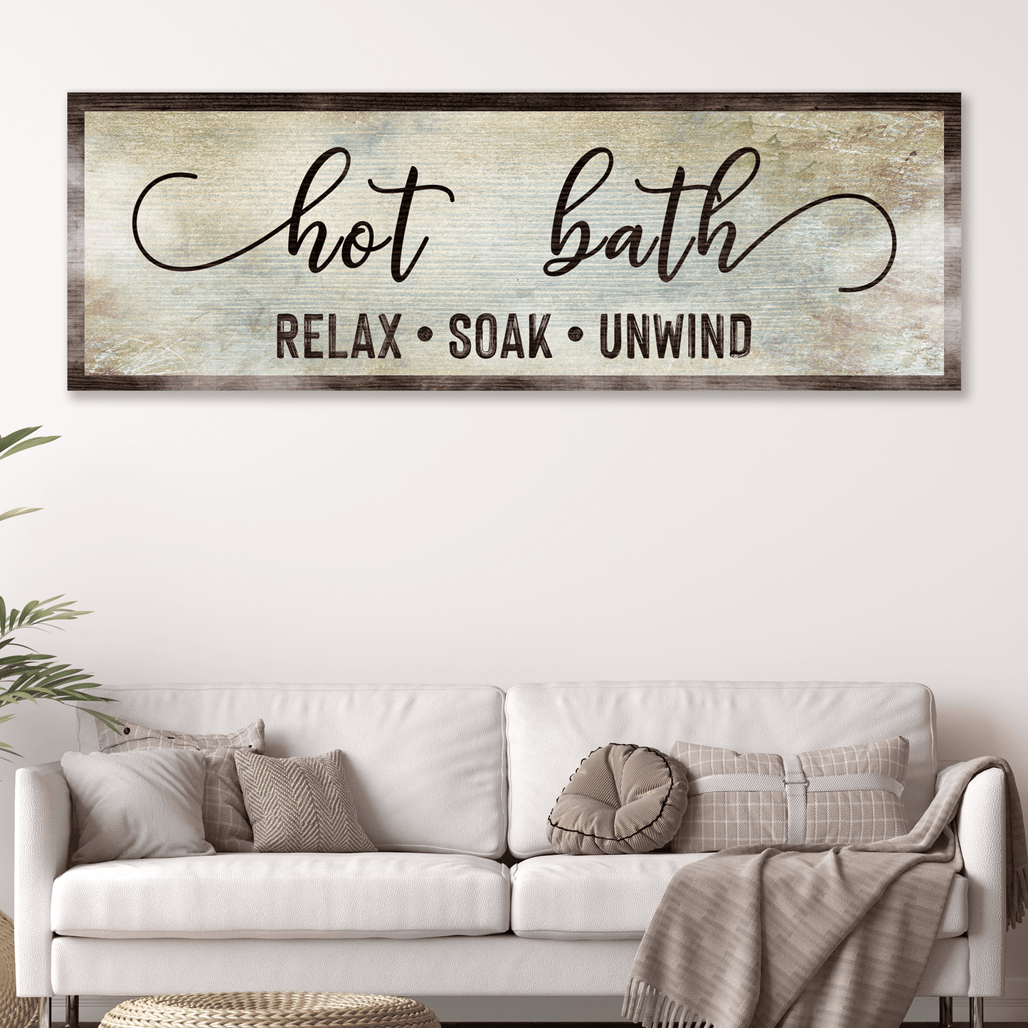 Hot Bath Sign - Tailored Canvases - Flyclothing LLC