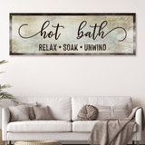 Hot Bath Sign - Tailored Canvases - Flyclothing LLC