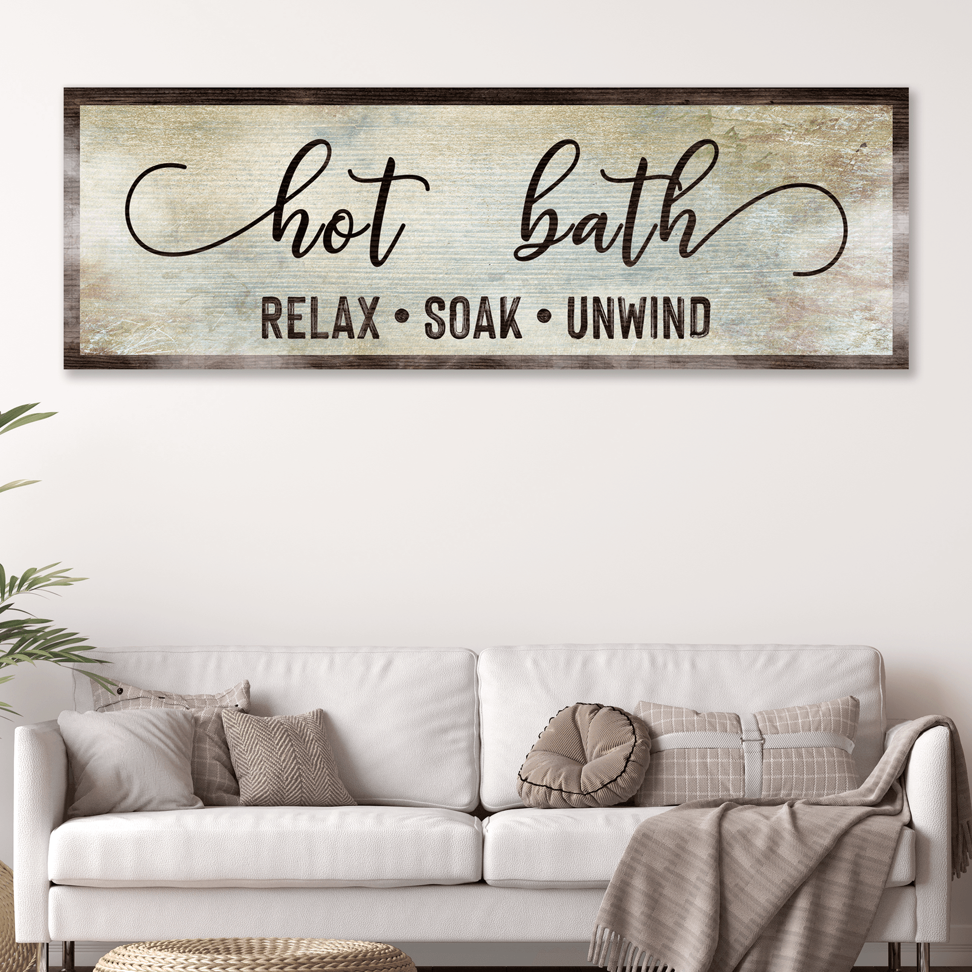 Hot Bath Sign - Tailored Canvases - Flyclothing LLC