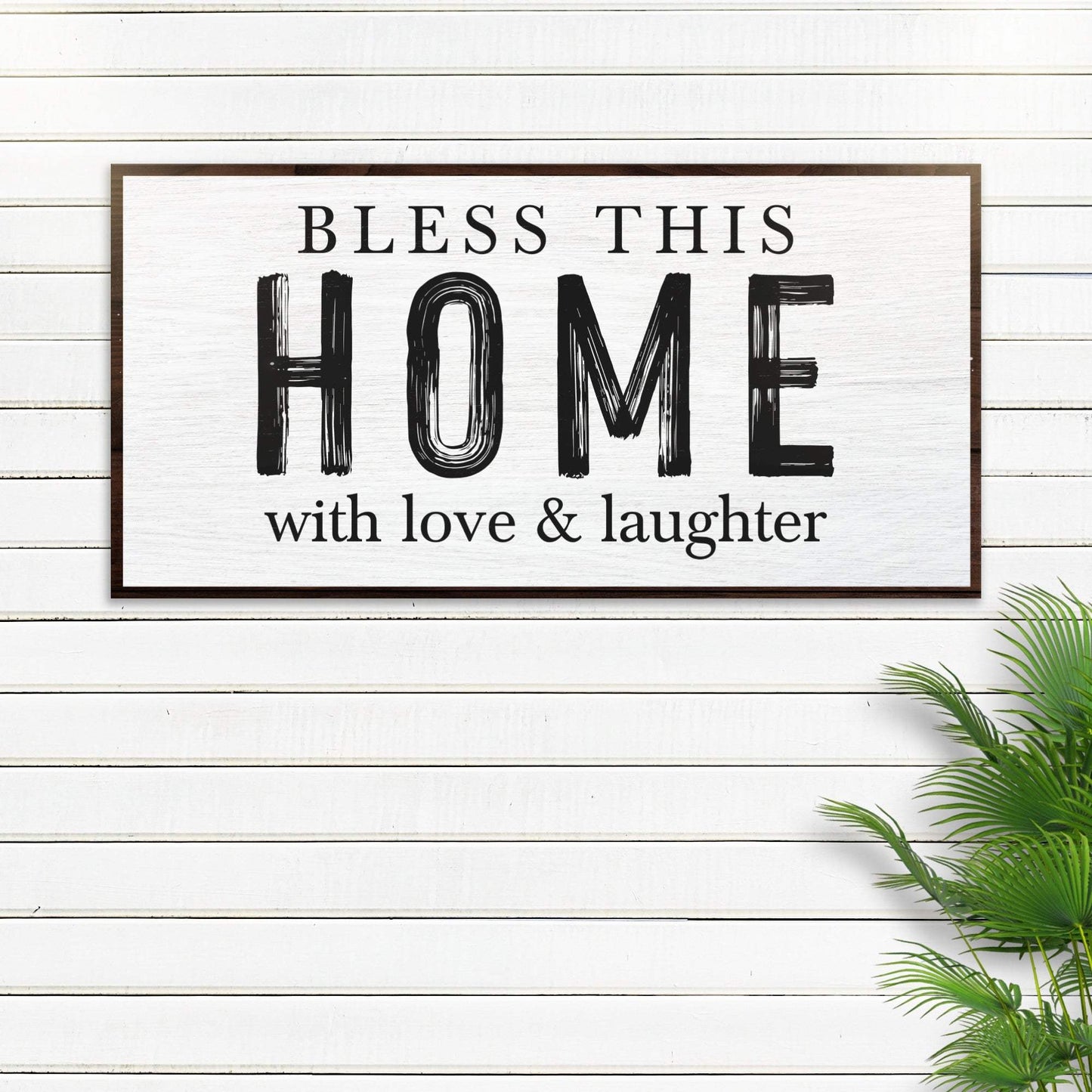 Bless This Home With Love And Laughter Sign III - Tailored Canvases - Flyclothing LLC