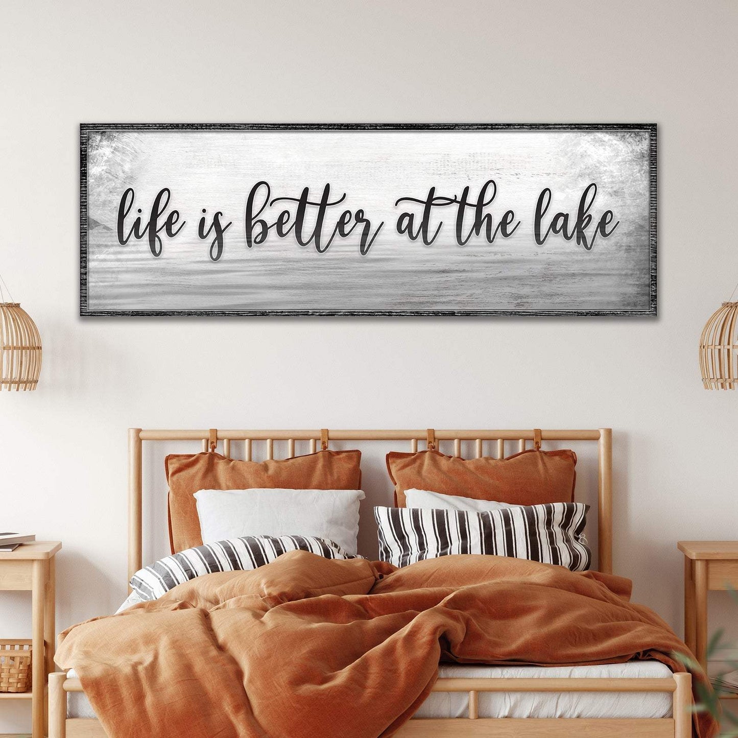 Life Is Better At The Lake Sign - Tailored Canvases - Flyclothing LLC