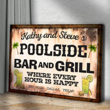 Poolside Bar And Grill Sign III - Tailored Canvases - Flyclothing LLC