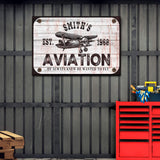 He Always Knew He Wanted To Fly Aviation Sign - Tailored Canvases - Flyclothing LLC
