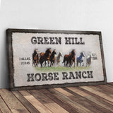 Family Horse Ranch Sign V - Tailored Canvases - Flyclothing LLC