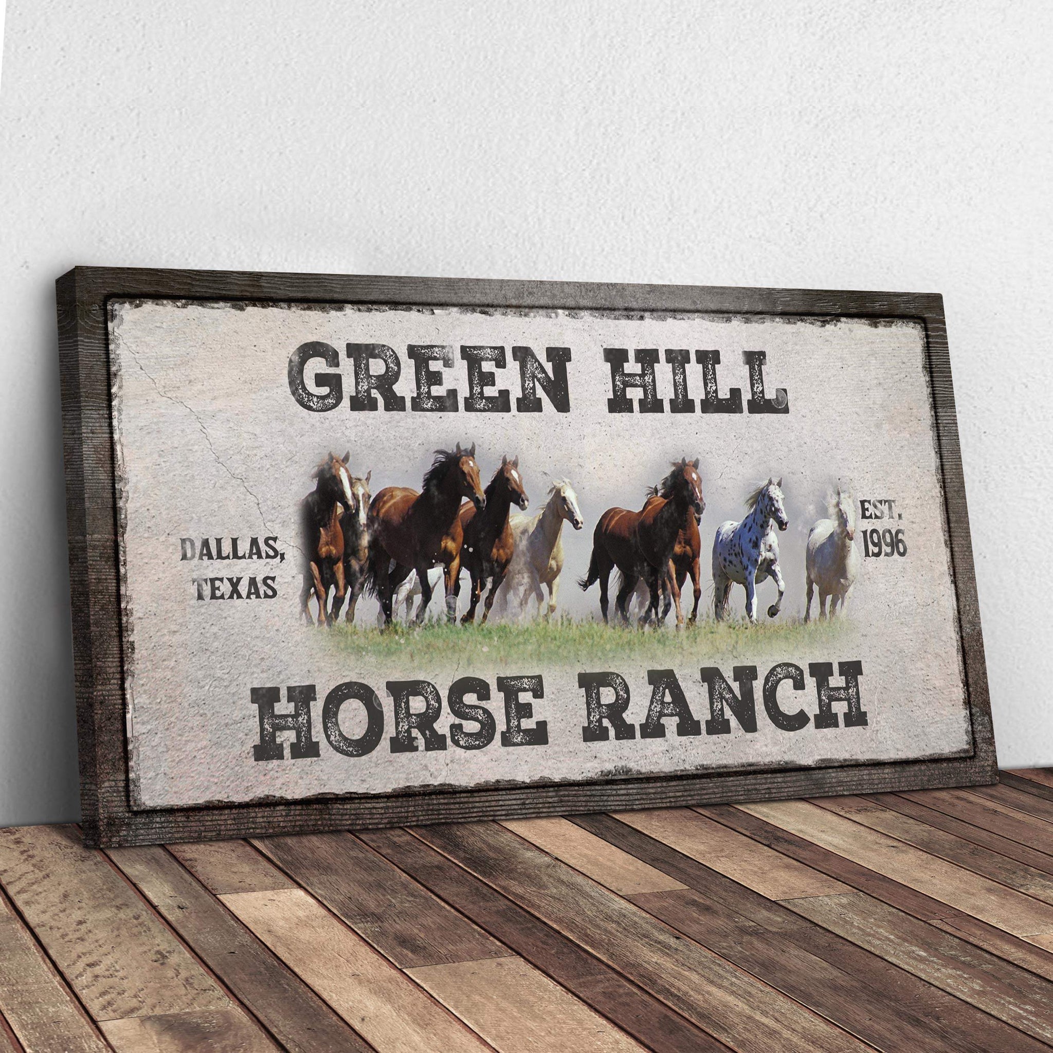 Family Horse Ranch Sign V - Tailored Canvases - Flyclothing LLC