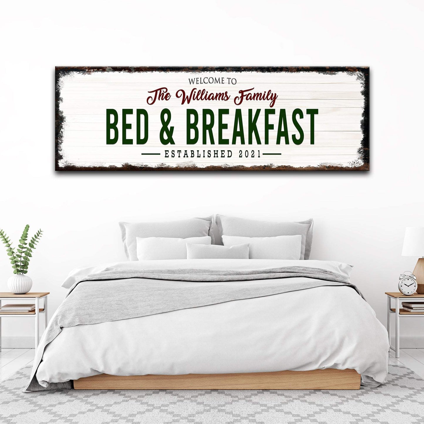 Welcome Bed And Breakfast Sign - Tailored Canvases - Flyclothing LLC