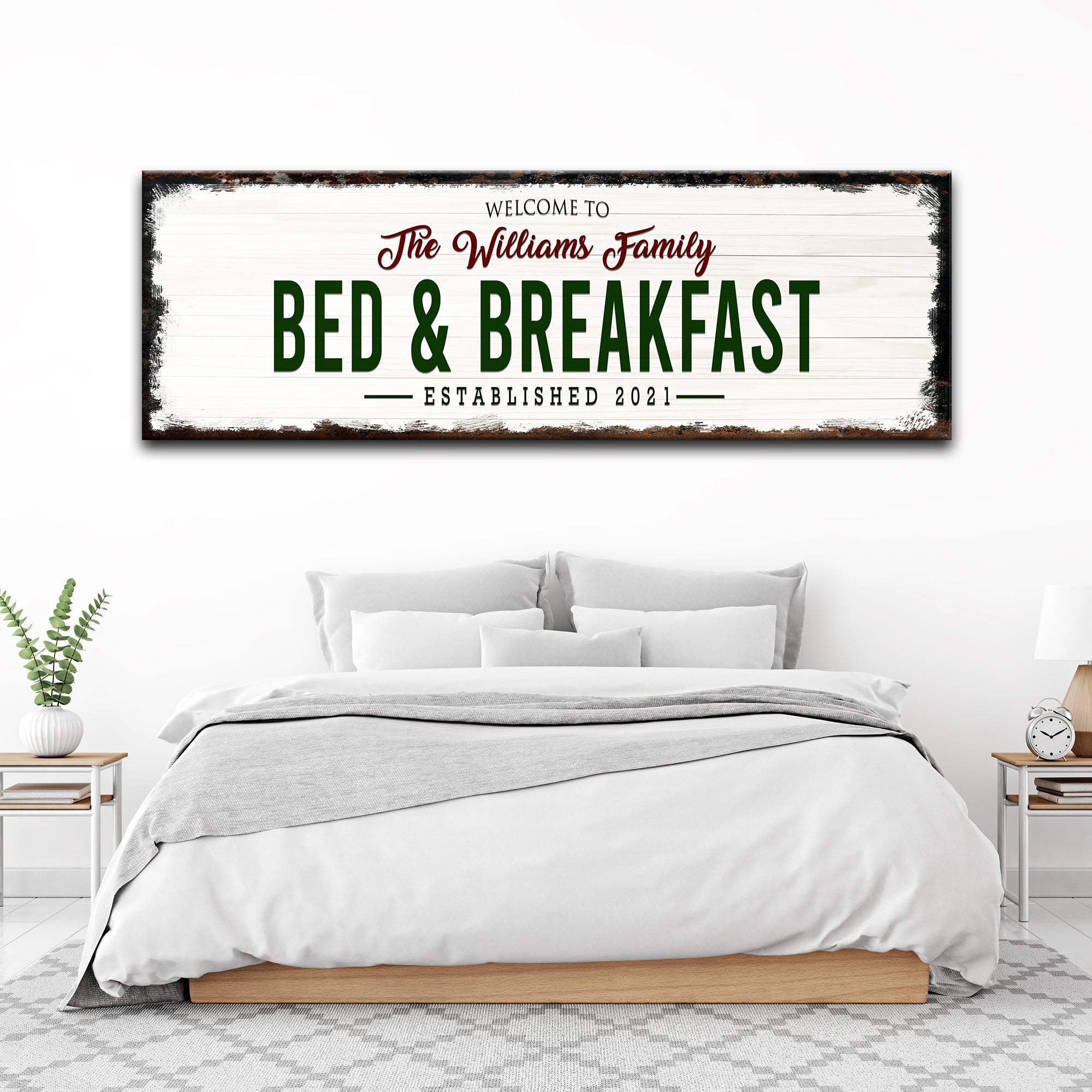 Welcome Bed And Breakfast Sign - Tailored Canvases - Flyclothing LLC