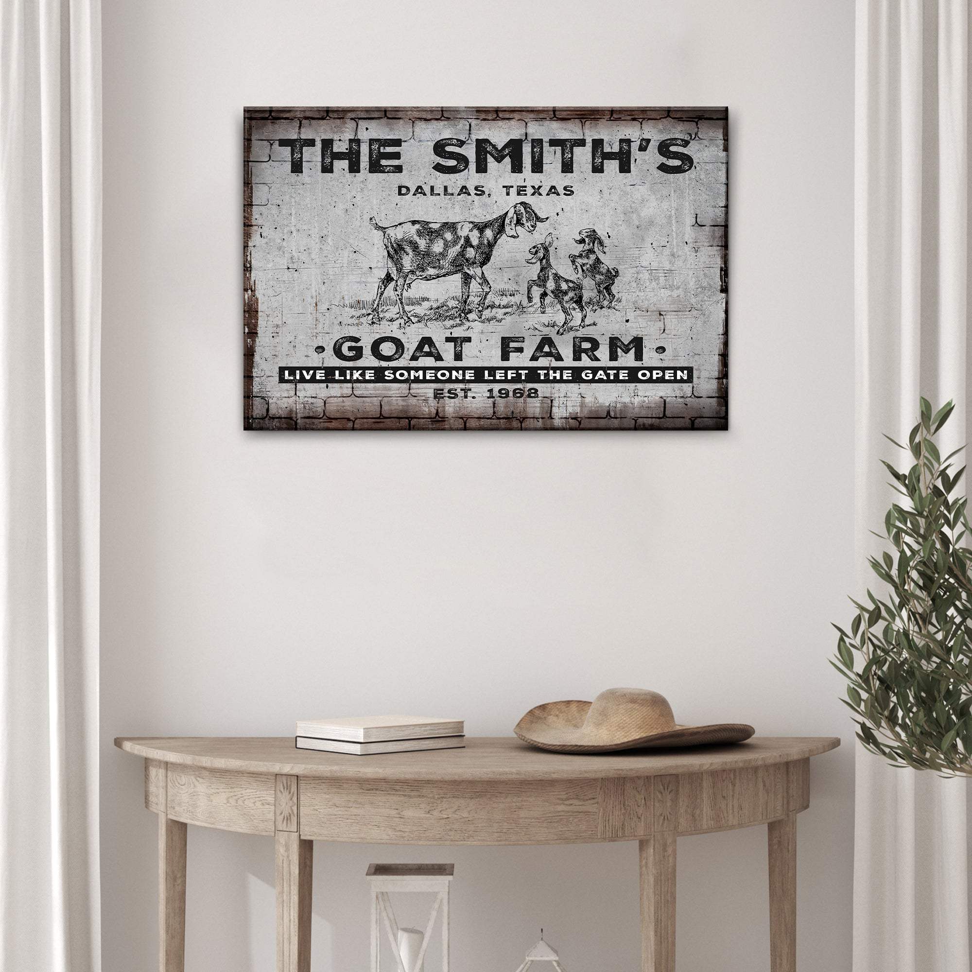 Goat Farm Sign II - Tailored Canvases - Flyclothing LLC