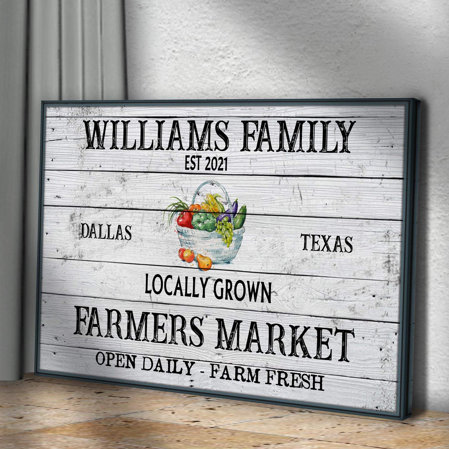 Farmers Market Sign II - Tailored Canvases - Flyclothing LLC