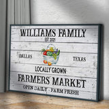 Farmers Market Sign II - Tailored Canvases - Flyclothing LLC