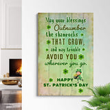 St. Patrick's Day Blessings Sign - Tailored Canvases - Flyclothing LLC