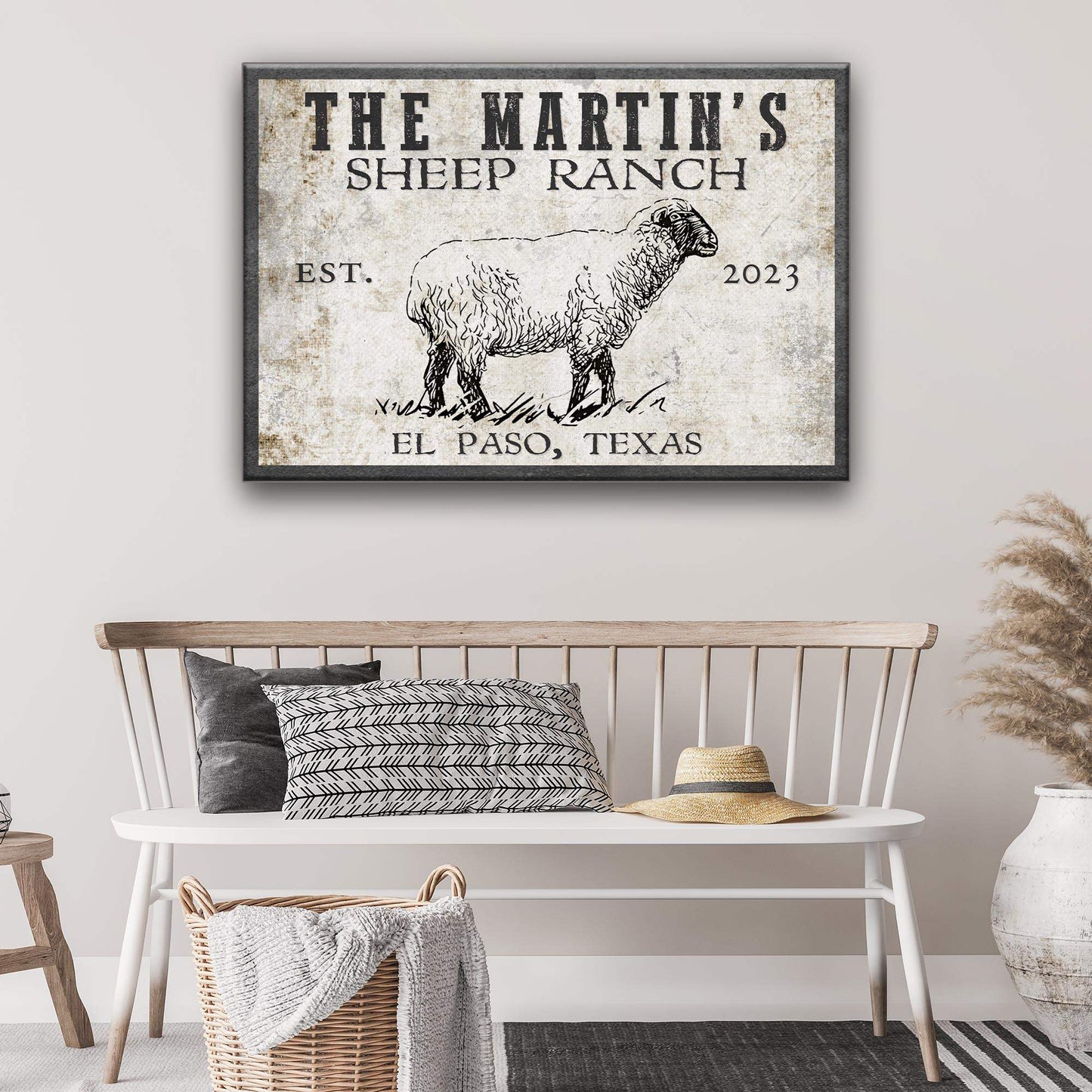 Sheep Ranch Sign II - Tailored Canvases - Flyclothing LLC