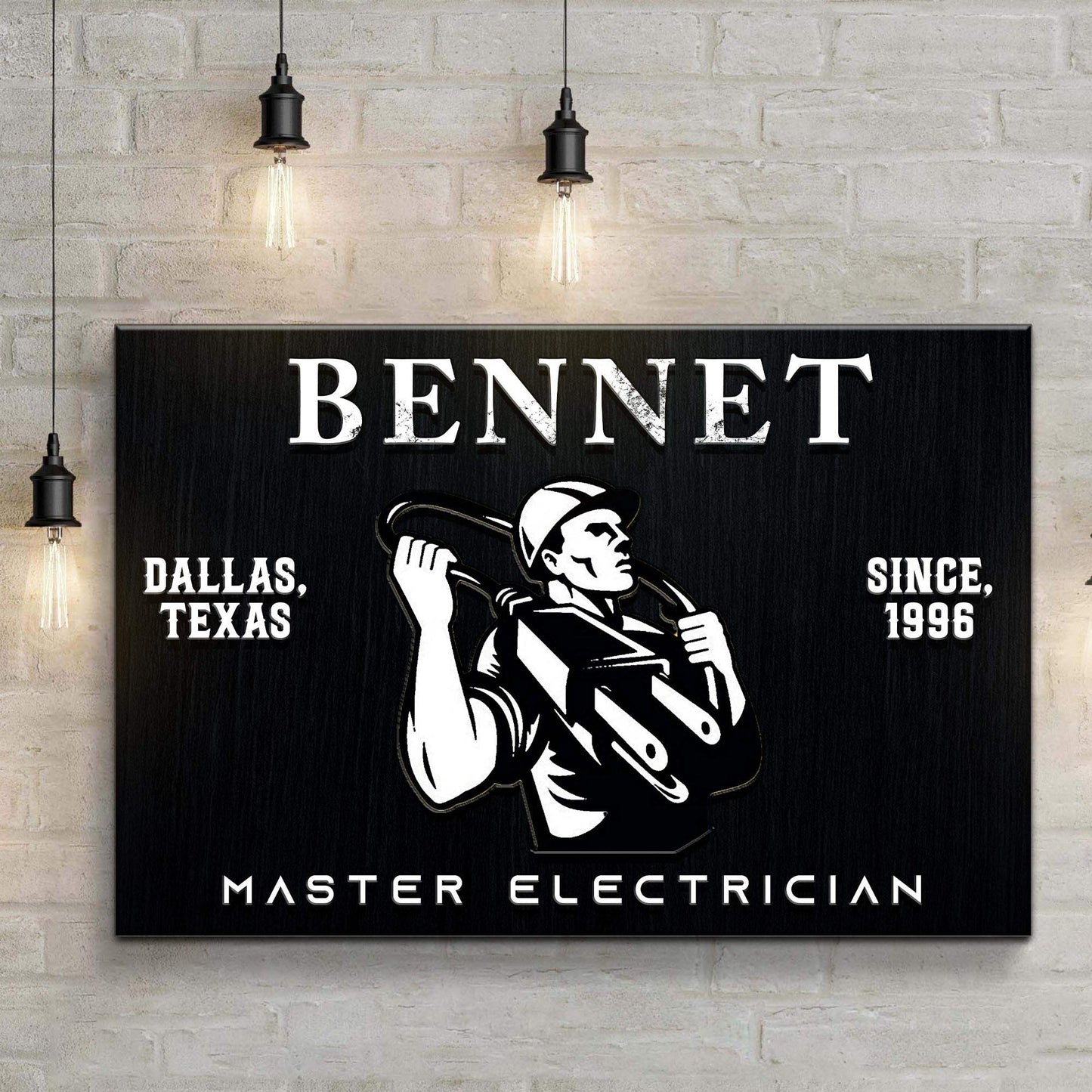 Master Electrician Sign - Tailored Canvases - Flyclothing LLC