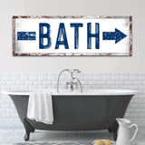 Bath Arrow Sign - Tailored Canvases - Flyclothing LLC