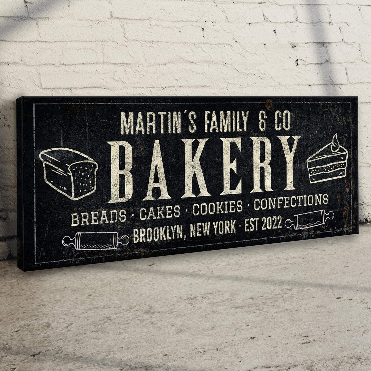 Breads, Cakes, Cookies, Confections Bakery Sign - Tailored Canvases - Flyclothing LLC