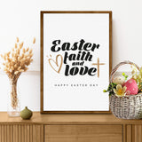 Easter Faith , Easter Love Sign - Tailored Canvases - Flyclothing LLC