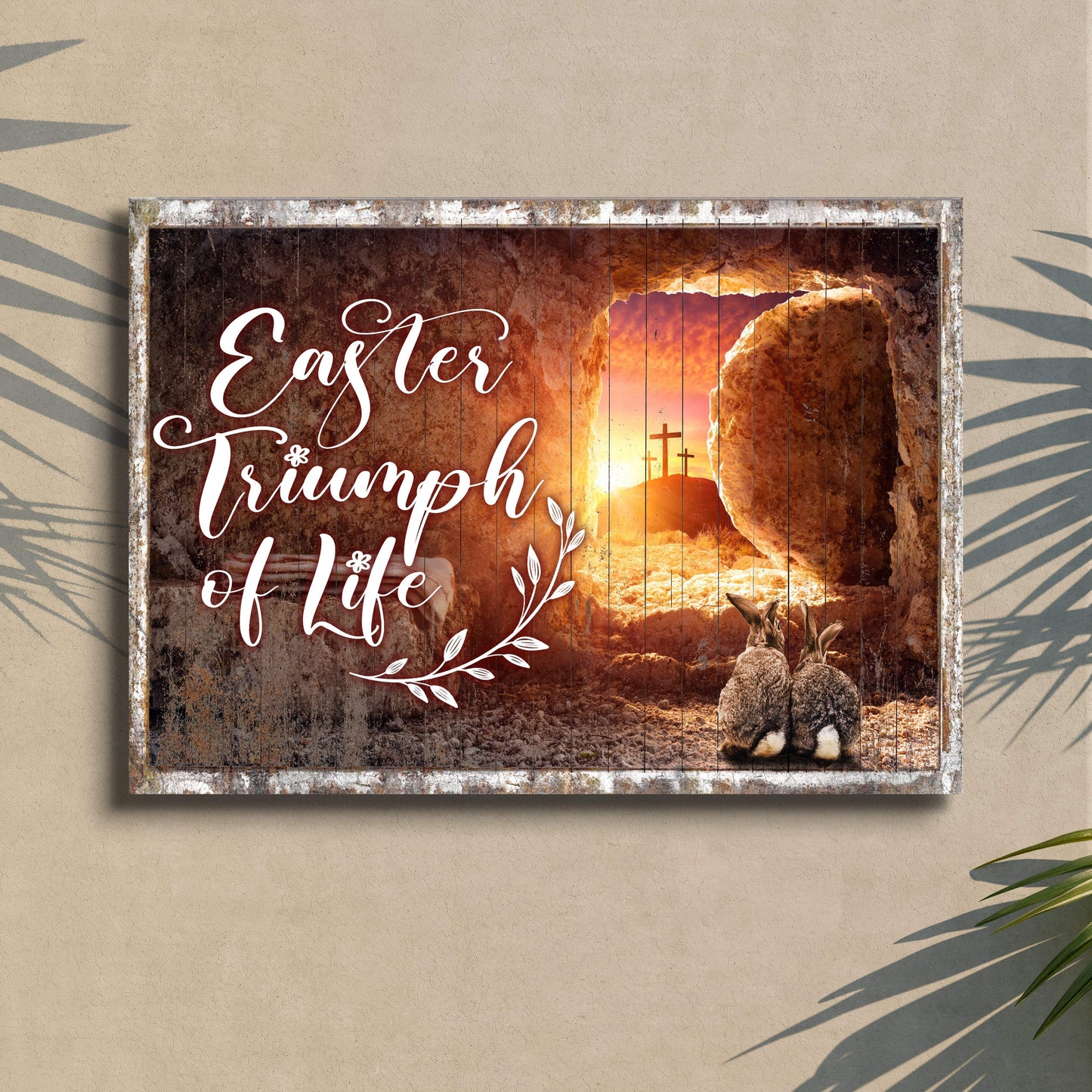 Easter Triumph Of Life Sign - Tailored Canvases - Flyclothing LLC